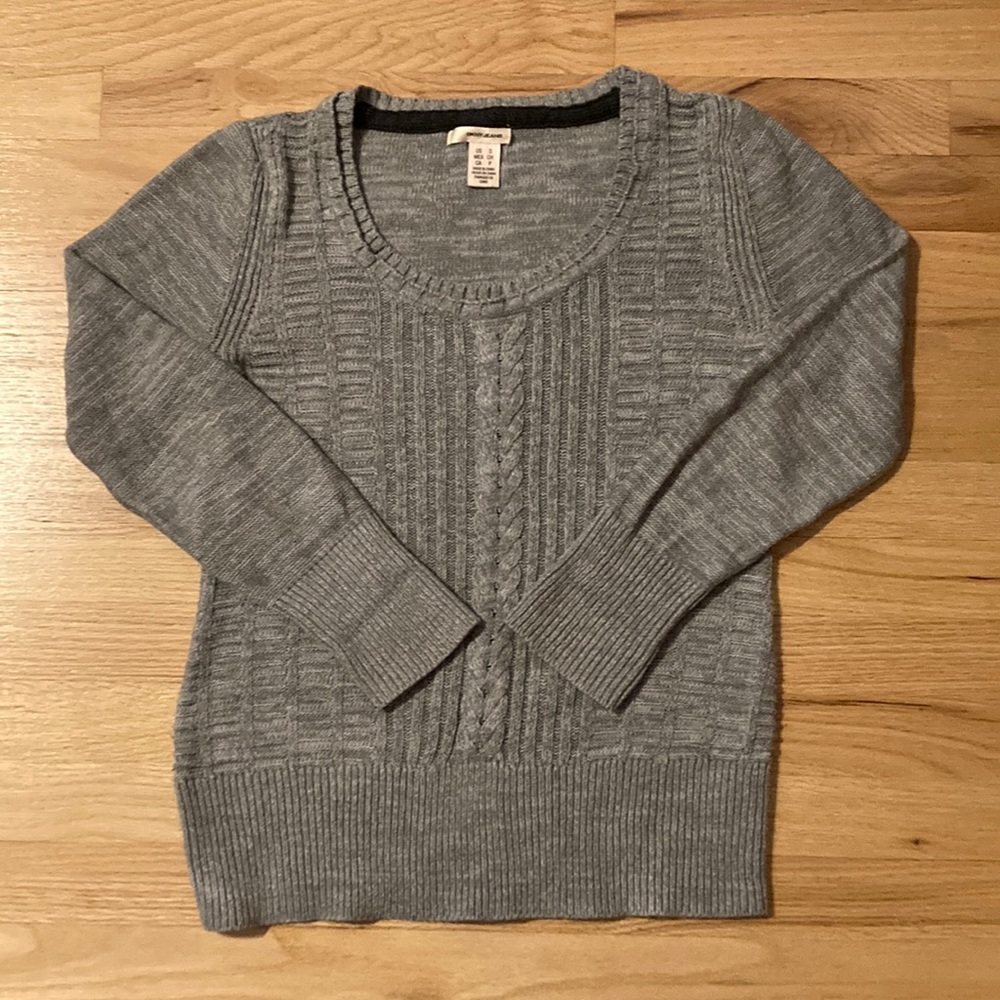 DKNY gray knit sweater